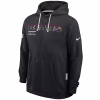 Chicago Bears Nike Black 2025 NFL Crucial Catch Sideline Standard Issue Dri-FIT Hoodie