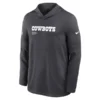 Dallas Cowboys Nike Sideline Long Sleeve Hoodie T-Shirt Black