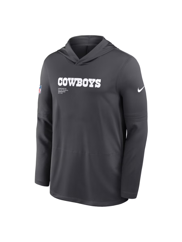 Dallas Cowboys Nike Sideline Long Sleeve Hoodie T-Shirt Black