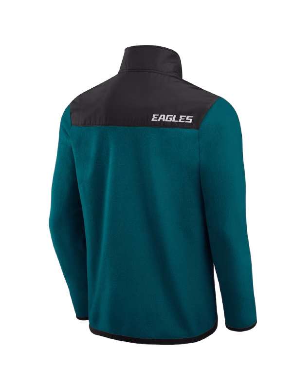 Darius Rucker Kelly Green Philadelphia Eagles Color Block Polar Fleece Jacket