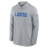 Detroit Lions Nike Sideline Long Sleeve Hoodie T-Shirt