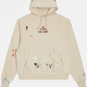 Gallery Dept. G-Patch Fucked Up Logo Hoodie Cream