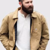 Jordan Davis Cracker Barrel Pop-Up Jacket Brown