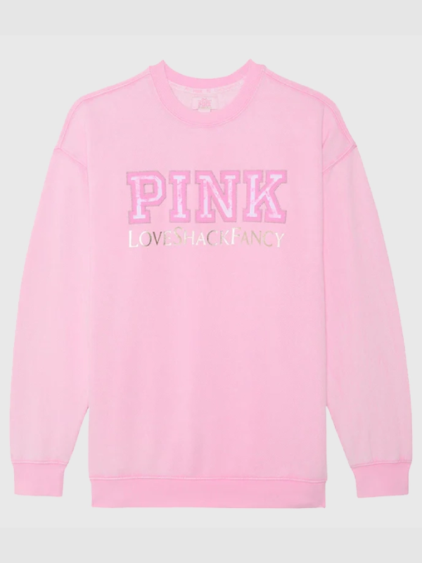 LoveShackFancy x Pink Crew Sweatshirt