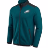Men's Darius Rucker Collection by Fanatics Kelly Green Philadelphia Eagles Color Block Polar Fleece Full-Zip Jacket