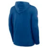 Men's Indianapolis Colts Nike Black Sideline Pure Fury Performance Long Sleeve Hoodie T-Shirt