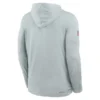 Men's Las Vegas Raiders Nike Silver Sideline Pure Fury Performance Long Sleeve Hoodie T-Shirt