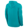 Men's Miami Dolphins Nike Aqua Sideline Pure Fury Performance Long Sleeve Hoodie T-Shirt