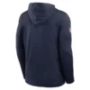 Men's New England Patriots Nike Navy Sideline Pure Fury Performance Long Sleeve Hoodie T-Shirt