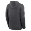 Men's Nike Anthracite Dallas Cowboys Sideline Pure Fury Performance Long Sleeve Hoodie T-Shirt
