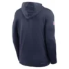 Men's Nike Navy Dallas Cowboys Sideline Pure Fury Performance Long Sleeve Hoodie T-Shirt