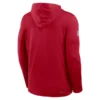 Men's Nike Scarlet San Francisco 49ers Sideline Pure Fury Performance Long Sleeve Hoodie T-Shirt