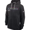 Men's Philadelphia Eagles Nike Black 2025 NFL Crucial Catch Sideline Standard Issue Dri-FIT Hoodie