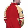 Men's Starter Scarlet San Francisco 49ers Prospect Half-Zip Pullover Jacket