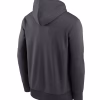 Miami Dolphins Nike Black Anthracite Toss Sweep Hoodie