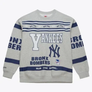 New York Yankees All Over Print Vintage Crewneck Sweatshirt