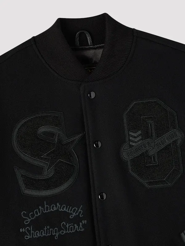 OVO Scarborough Shooting Stars Varsity Jacket Black