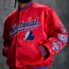 OVO x New Era x MLB Montreal Expos Red Varsity Jacket