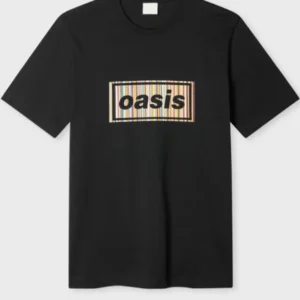 Paul Smith x Oasis Black Stripe Logo Tee