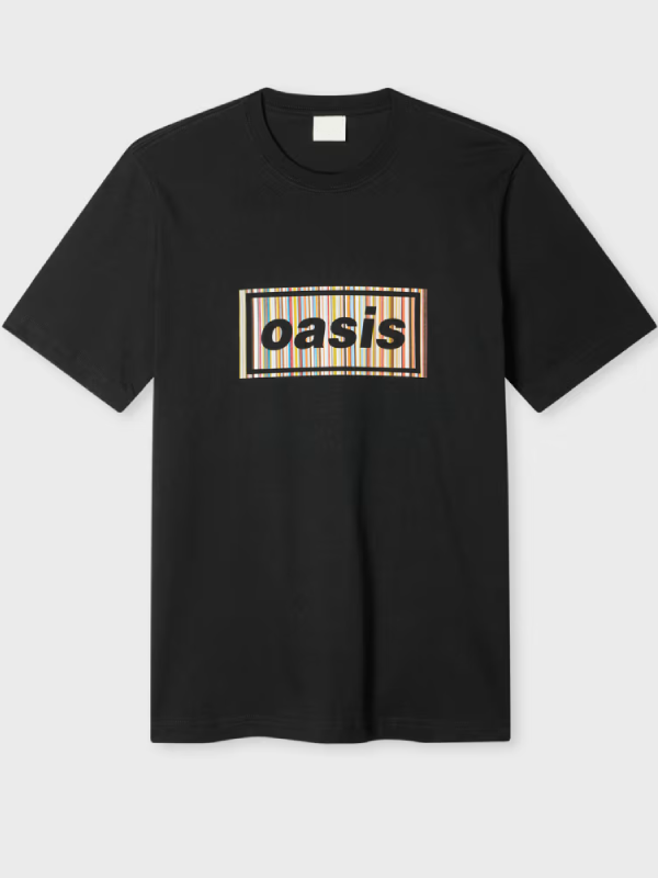Paul Smith x Oasis Black Stripe Logo Tee