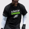 Philadelphia Eagles A Fan Of Change T-Shirt Black