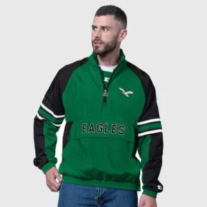Philadelphia-Eagles-Starter-Prospect-Jacket-Green-and-Black
