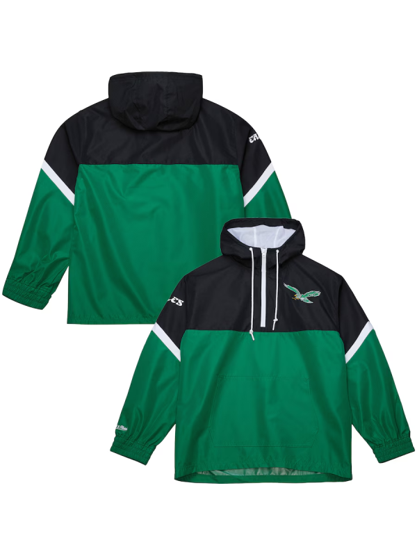 Philadelphia Eagles Tie Breaker Anorak Half-Zip Jacket