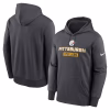 Pittsburgh Steelers Nike Anthracite Toss Sweep Performance Hoodie Black