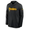 Pittsburgh Steelers Sideline Performance Long Sleeve Hoodie T-Shirt Black