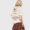 PullBear-Beige-Slogan-Hoodie-Fleece