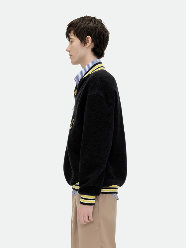Rhude Half-Zip Varsity Jacket Sweatshirt