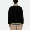Rhude Quarter-Zip Varsity Sweatshirt Black