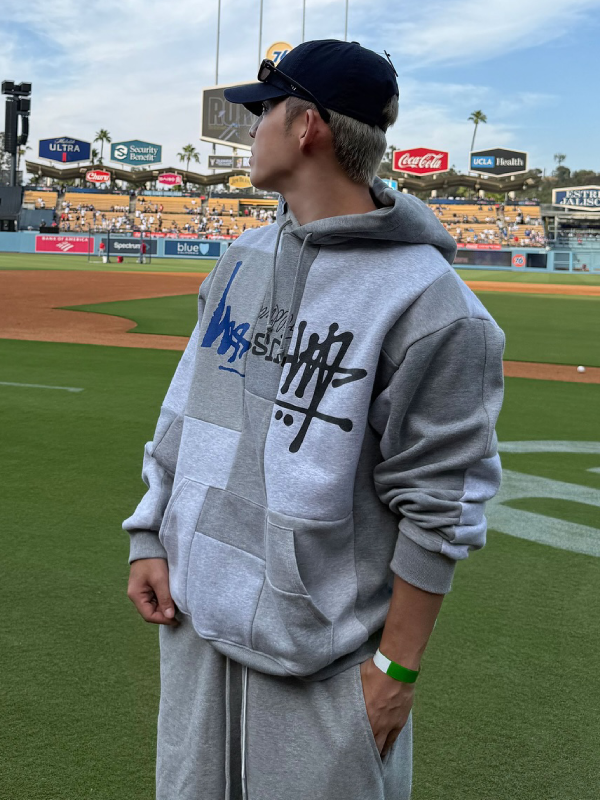 S.Coups Grey Stussy Hoodie