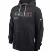 San Francisco 49ers Nike Black 2025 NFL Crucial Catch Sideline Standard Issue Dri-FIT Hoodie