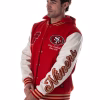 San Francisco 49ers The Wild Collective Hooded Varsity Jacket