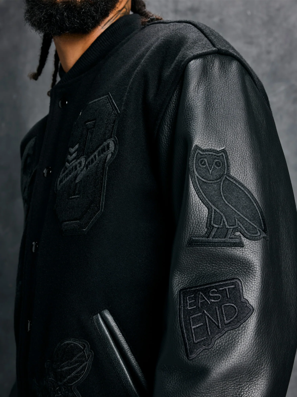 Scarborough Shooting Stars Championship OVO Varsity Jacket Black