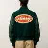 Script Oval Varsity Jacket Stussy