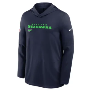 Seattle Seahawks Sideline Performance Long Sleeve Hoodie T-Shirt