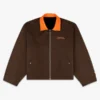 Siegelman Stable Embroidered Barn Jacket Brown