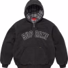 Supreme Reflective Arc Black Hooded Work Jacket