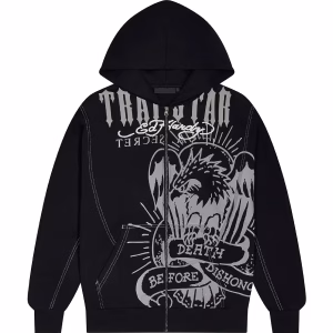 Trapstar x Ed Hardy DBD Hoodie Black