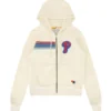 Unisex Philadelphia Phillies Aviator Nation x MLB Cream Five-Stripe Tri-Blend Full-Zip Hoodie