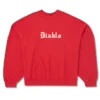 Willy Chavarria Diablo Hooligan Crewneck Red