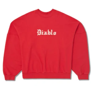 Willy Chavarria Diablo Hooligan Crewneck Red