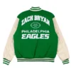 Zach Bryan x Eagles Varsity Jacket Green