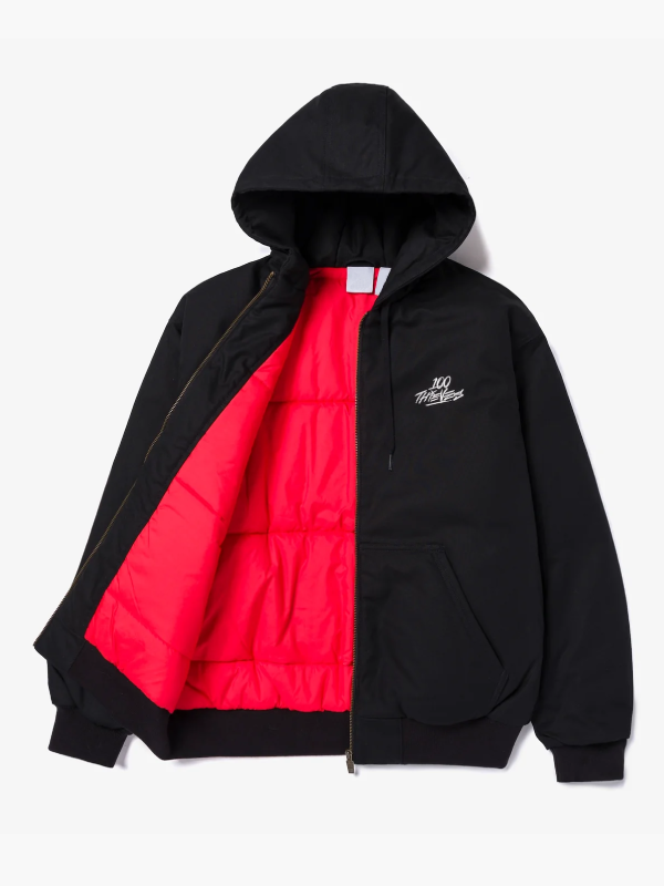 100 Thieves X Adidas Originals Black Hooded Jacket