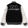 A BATHING APE x COMME des GARCONS OSAKA Black & White Varsity Jacket