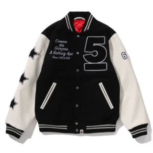 A BATHING APE x COMME des GARCONS OSAKA Varsity Jacket