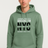 ADRO Brooklyn NYC Green Printed Hoodie
