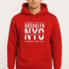 ADRO Brooklyn NYC Red Printed Hoodie